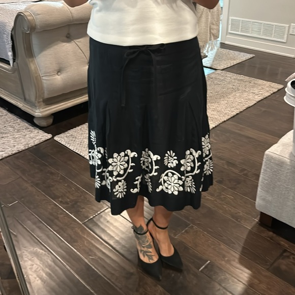 Black linen skirt - Picture 6 of 14